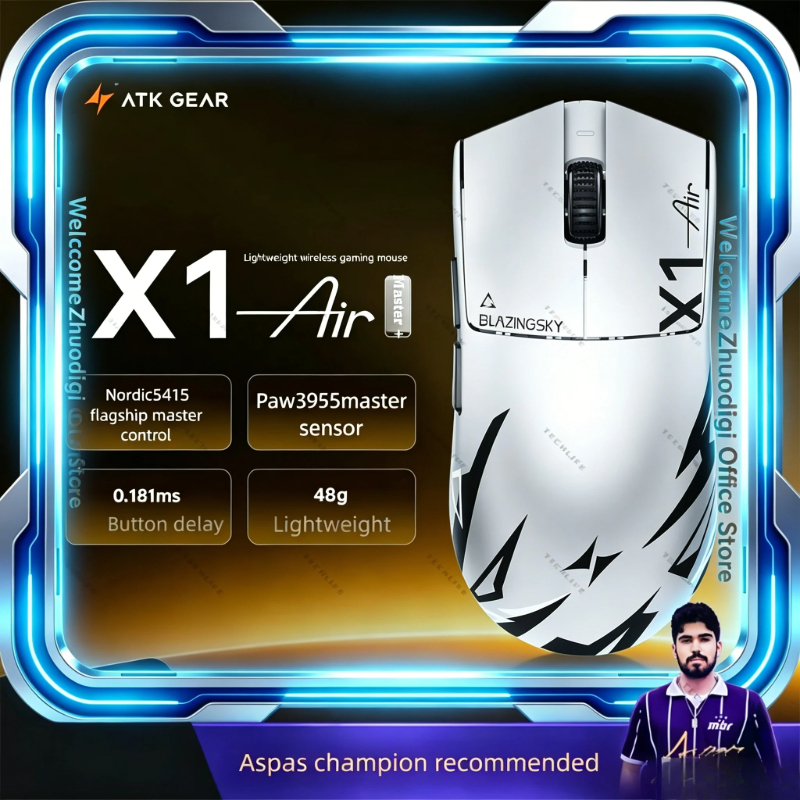 Esports Gaming Mouse Wireless - New ATK Blazing Sky X1 Air