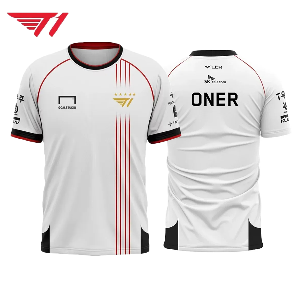 Faker Jersey T1 Team Champion  - Esports Gaming T Shirt บทวิจารณ์และราคา