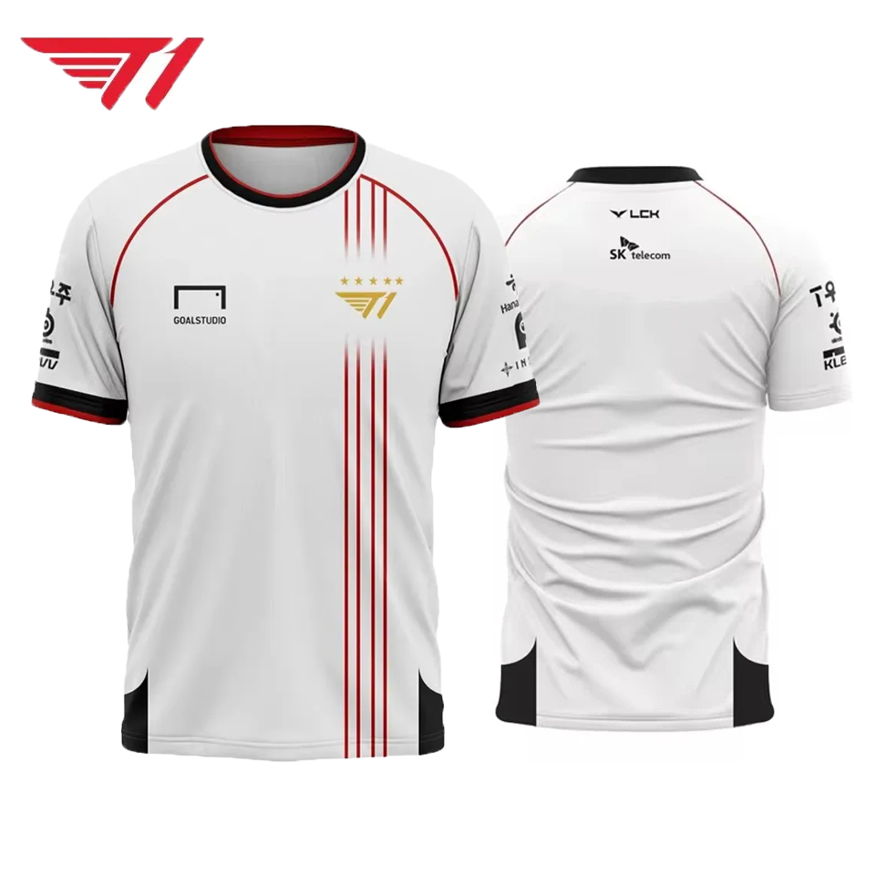 Faker Jersey T1 Team Champion  - Esports Gaming T Shirt บทวิจารณ์และราคา