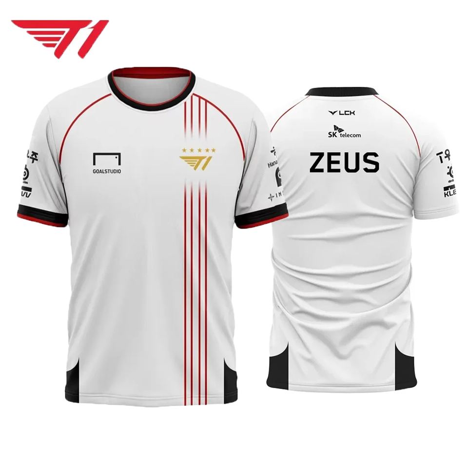 Faker Jersey T1 Team Champion  - Esports Gaming T Shirt บทวิจารณ์และราคา