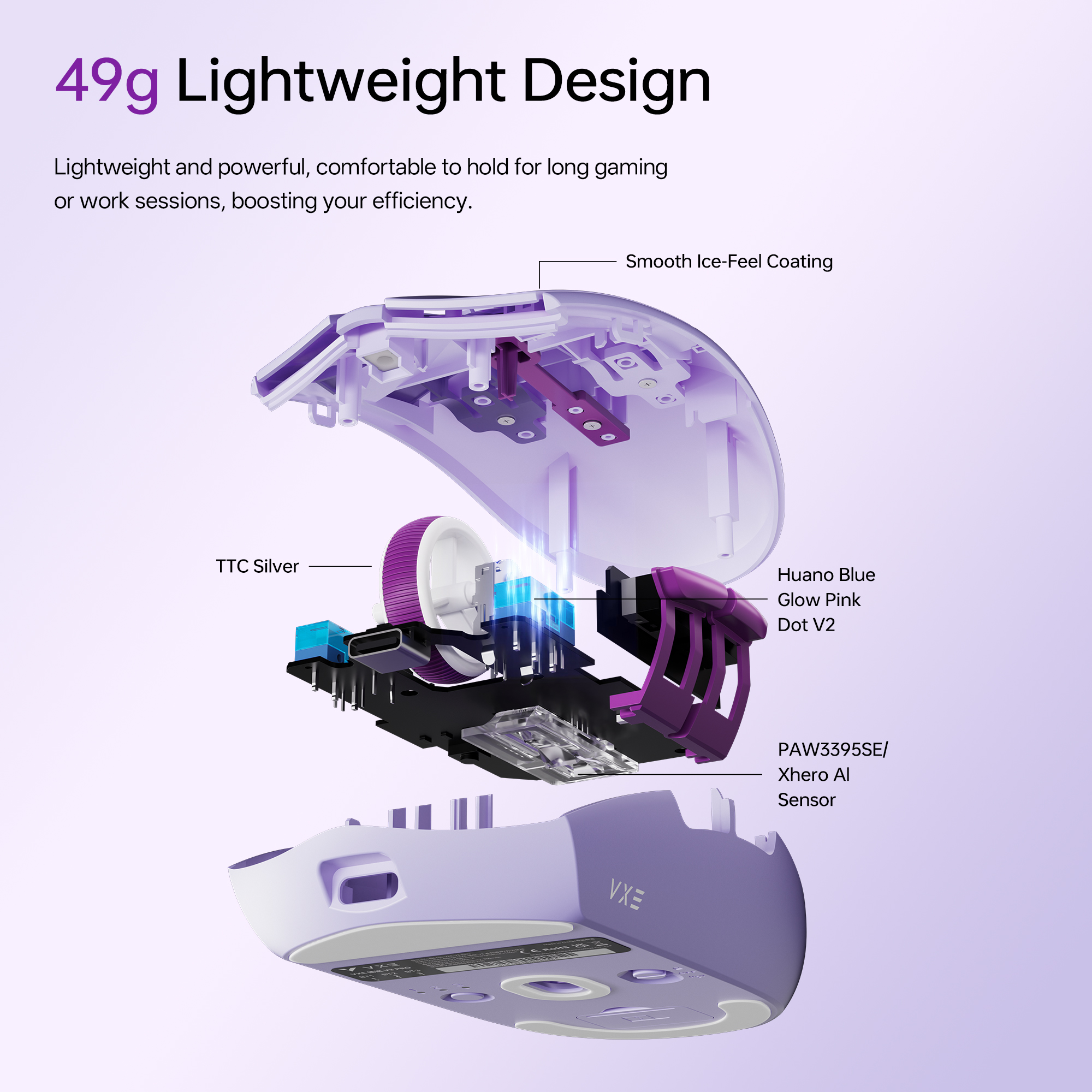 ATK VXE Dragonfly V3 PRO Bluet - Esports Gaming Mouse Wireless บทวิจารณ์และราคา
