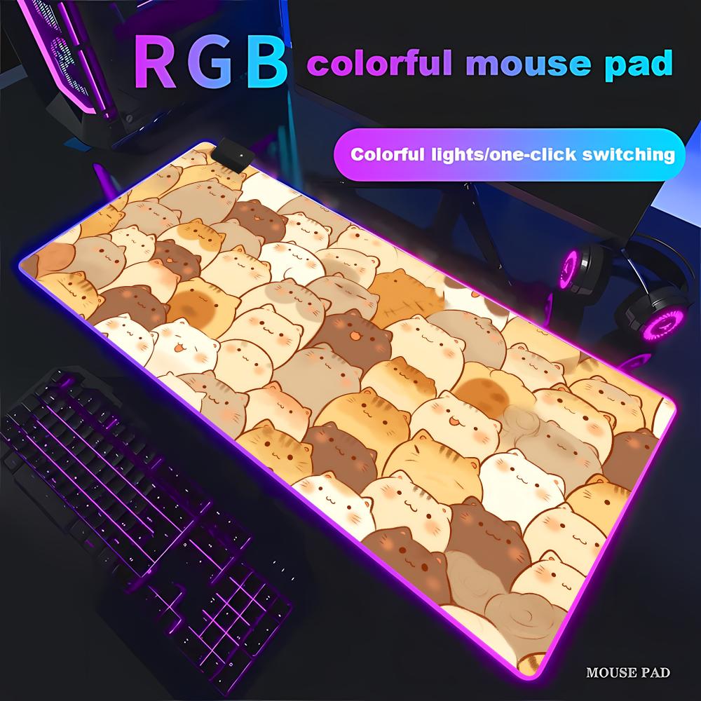 HYBXAXC Cute Chubby Cat Mouse  - Mouse Pad Extended Rgb บทวิจารณ์และราคา