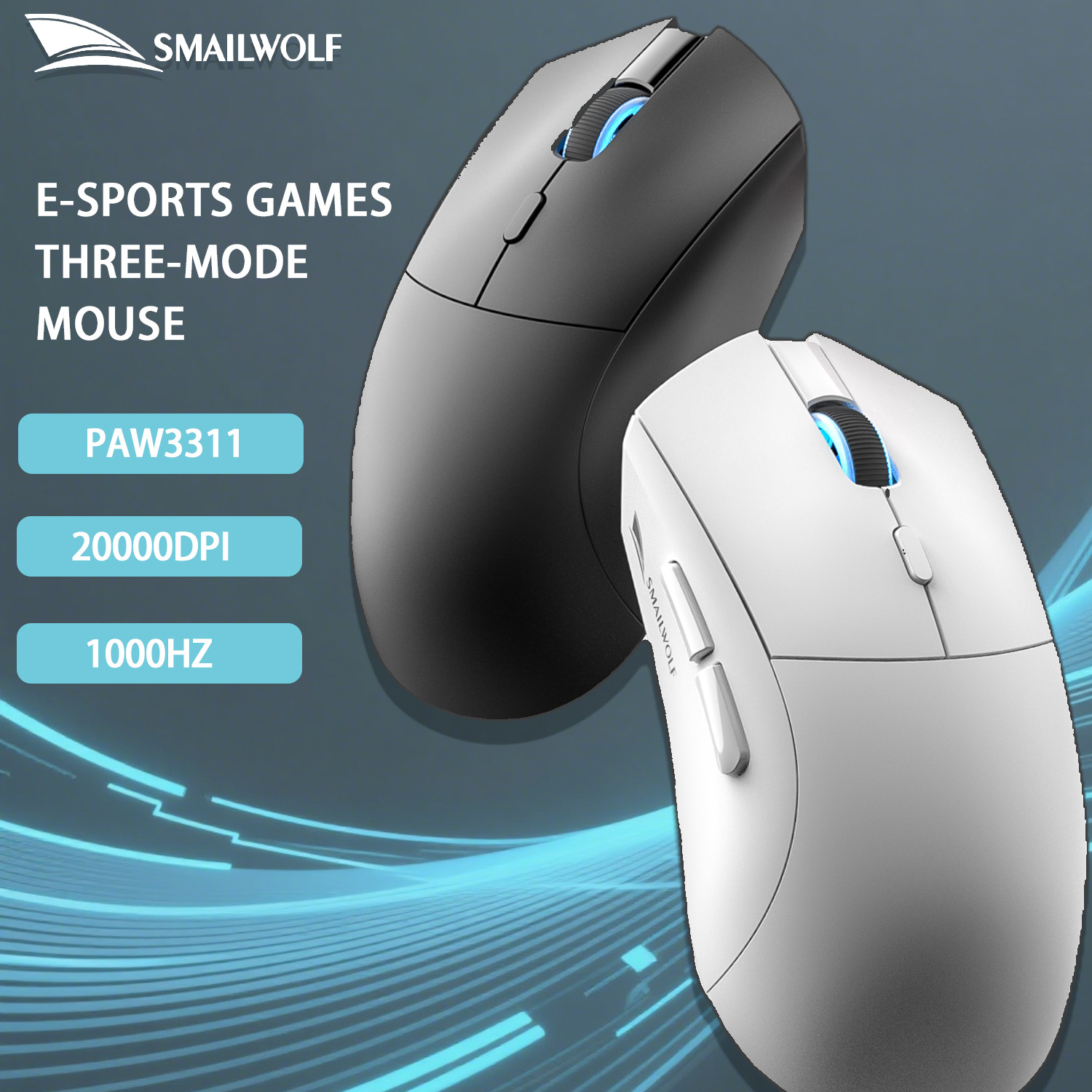 SMAILWOLF RS7 Bluetooth wirele - Esports Gaming Mouse Wireless บทวิจารณ์และราคา