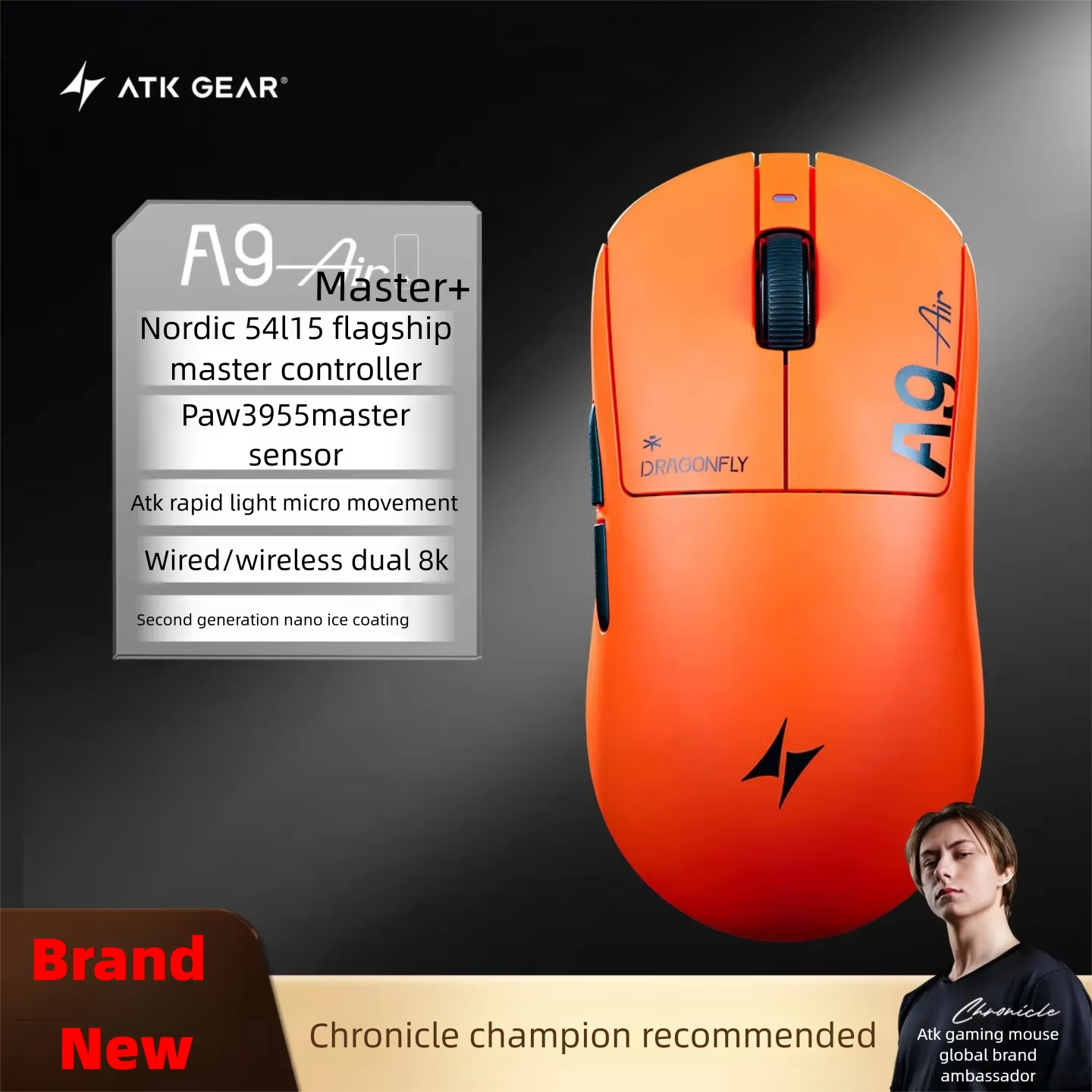 ATK A9 Air Ultimate Plus Gamin - Esports Gaming Mouse Wireless บทวิจารณ์และราคา