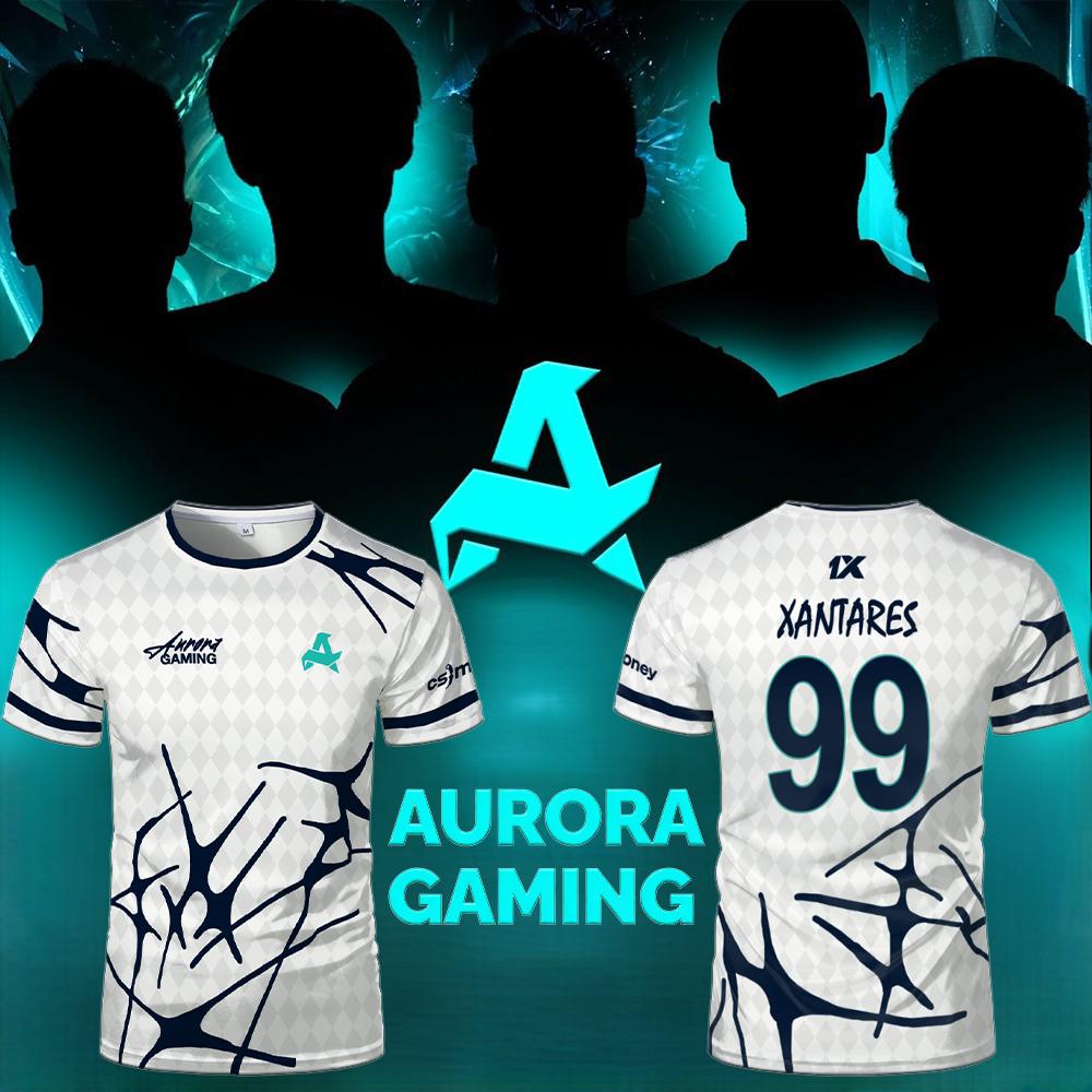 Esports Team Aurora Gaming Jer - Esports Gaming T Shirt บทวิจารณ์และราคา