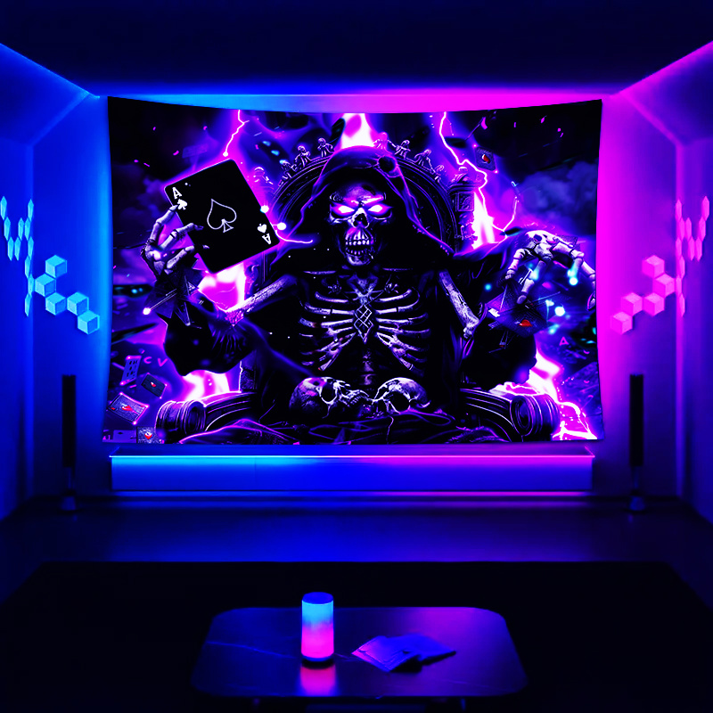 VIKAMA Dark Poker King Skull T - Esports Gaming Kings บทวิจารณ์และราคา