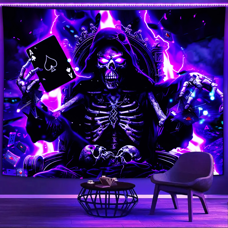 VIKAMA Dark Poker King Skull T - Esports Gaming Kings บทวิจารณ์และราคา