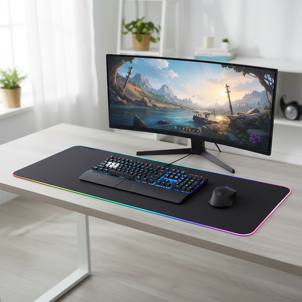 1pc Waterproof & Anti-Fray RGB - Mouse Pad Extended Rgb บทวิจารณ์และราคา